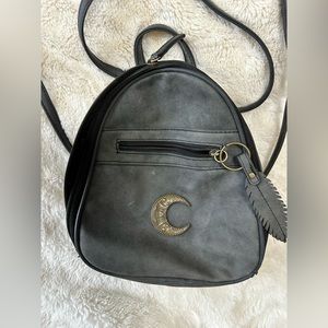 Mini moon and feather backpack